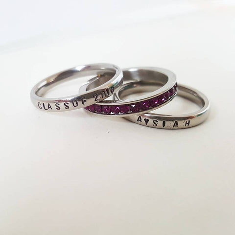 Personalized Stacking Ring