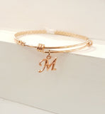 Rose Gold Monogram Bracelet