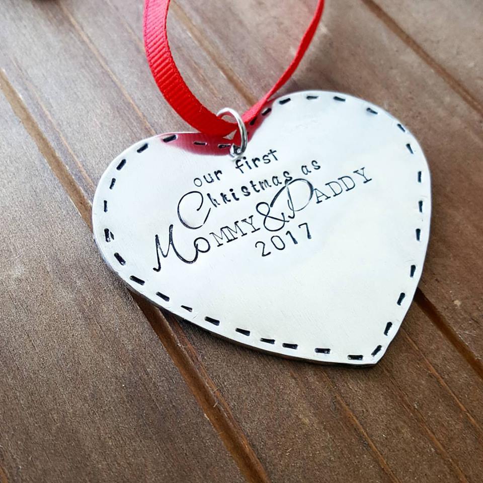 Mommy and Daddy's First Christmas Ornament – DreamWillowStudio