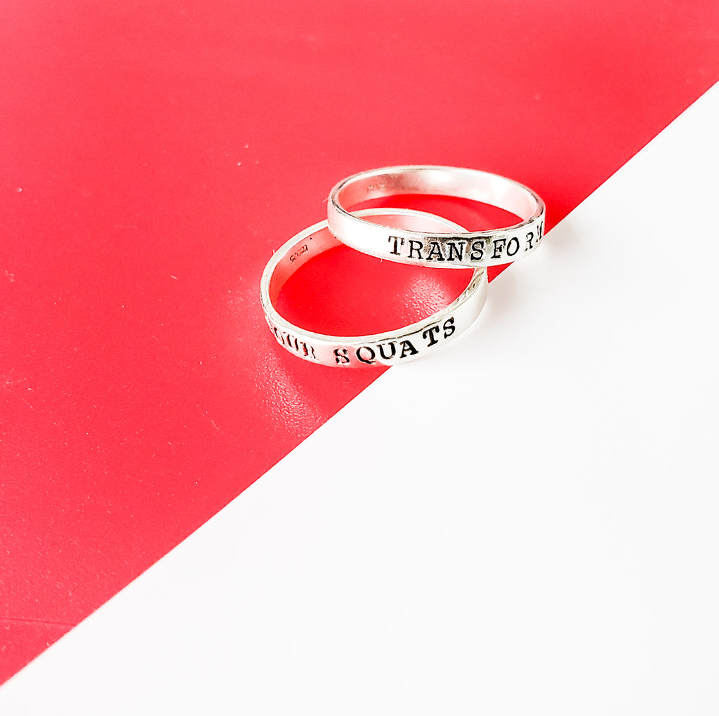 Personalized stamped rings store