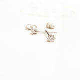 Crystal Studs - 3mm Swarovski Crystal Earrings - Stainless Steel Posts