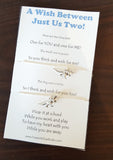 Back to School Mommy and Me Wish Bracelet Mom and Son OR Mom and Daughter