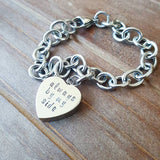 Heart Shaped Cremation Urn Bracelet - Always by My Side
