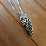 Angel Wing - Feather Style Cremation Urn Charm or Necklace