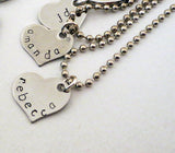 Custom Heart Necklace  - Personalize with Initials, Name or Date