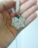 Monogram Christmas Ornament or Gift Tag