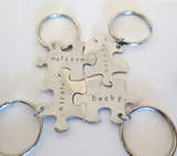 Set of 3+ Puzzle Piece Key Chains