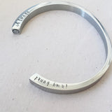 Personalized Cremation Urn Cuff Bracelet - Always in my Heart